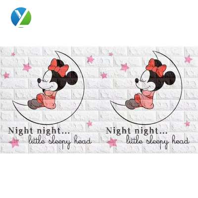 Self-adhesive back with glue interior decoration peel and stick tile children wall sticker decoration 3d_wall_sticker