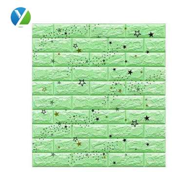 customize design self adhesive wallpaper glitter wall sticker supplier decoration Cartoons foam 3d wall sticker kids