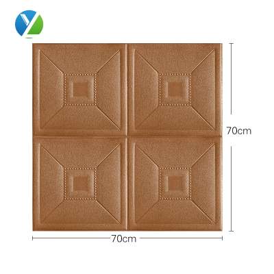 self adhesive DIY creative fashionindoor pu paneling 3d embossed wall deaoretive plate