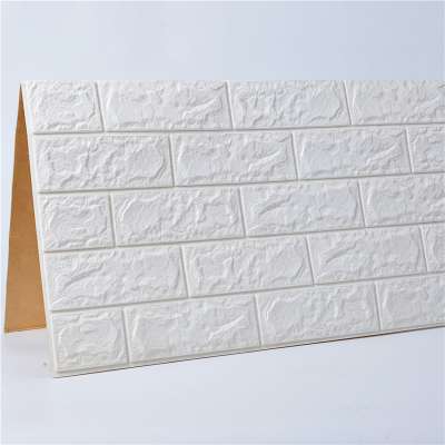 New products hot selling 3D Mural PE foam white brick wallpaper