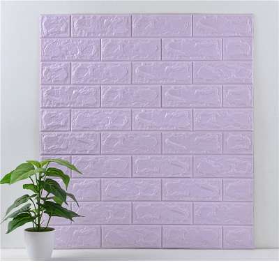 Easy Clean Waterproof Moisture proof Environmental Brick Embossing Wallpaper