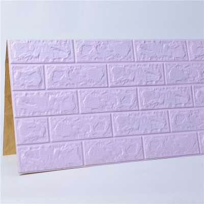 manufacturer supply foam bricks backed vinyl wallpaper 3d wallpaper for home decor / Bar decor/hotel decor