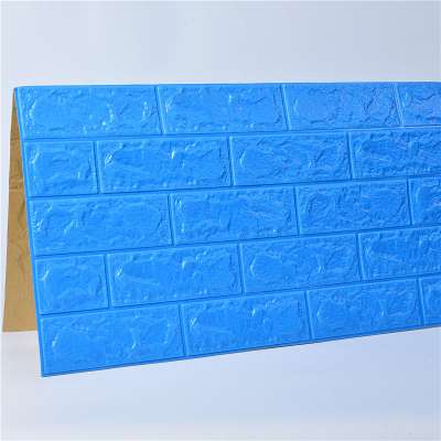 manufacturer supply foam bricks grain panel Soft surface non-polluting xpe 3d brick pe foam wall stickers